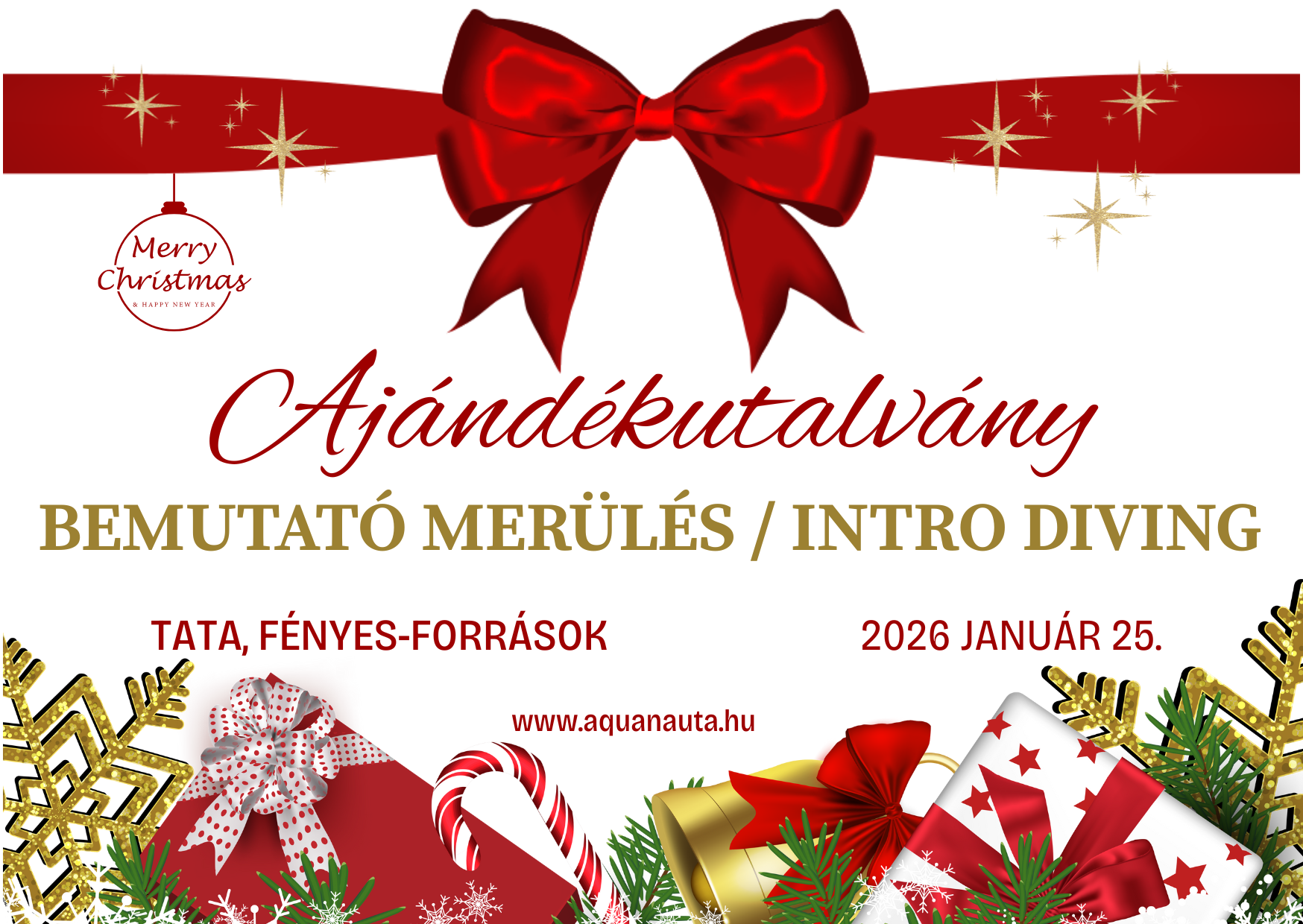 Into merülés, ajándéékutalvány, bemutató merülés